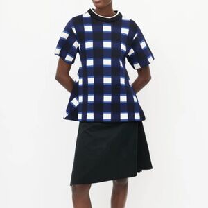 Marni peplum blue top